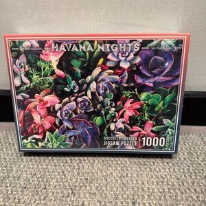 NWT - Havana Nights Succulent Garden 1000-Piece Jigsaw Puzzle